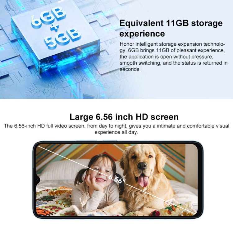 Honor Play 40C 5G, 6GB+128GB, 108MP Camera, 6.56 inch MagicOS 7.1 Snapdragon 480 Plus Octa Core up to 2.2GHz, Network: 5G, Not Support Google Play(Sky Blue) - free shipping - PMC TechLife - Order now!