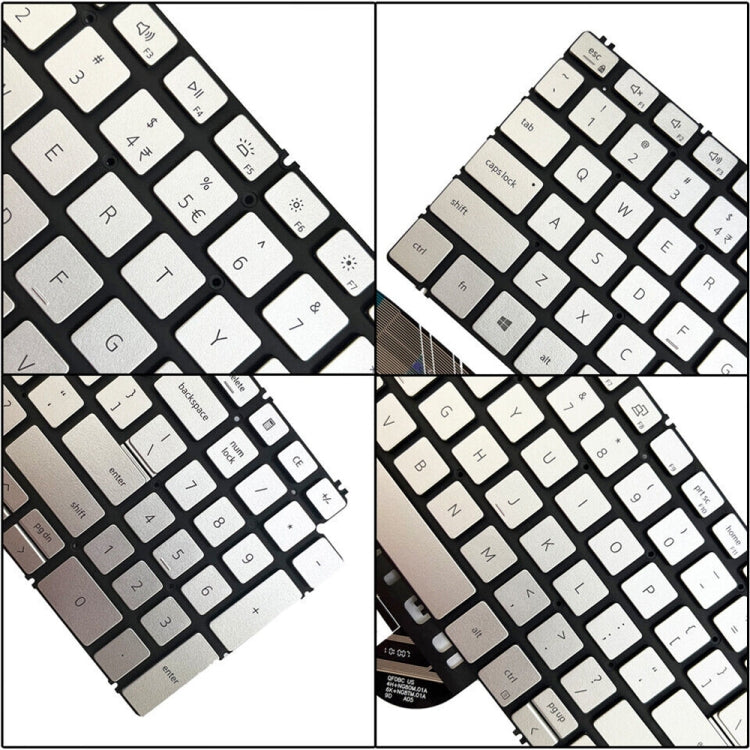 For Dell Inspiron 15 7590 / 7791 / 5584 US Version Backlight Laptop Keyboard(Silver) - Dell Spare Parts by PMC TechLife | Online Shopping South Africa | PMC TechLife