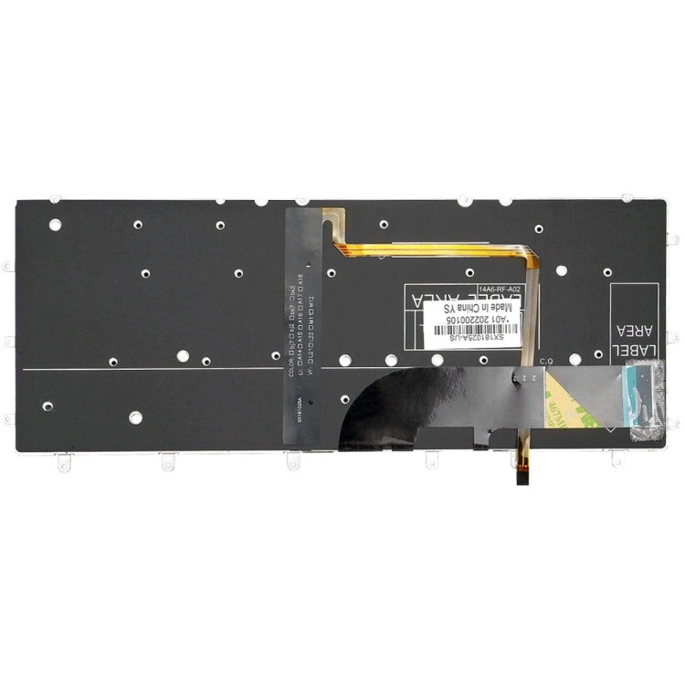 For Dell XPS 13 9343 13 9350 9360 US Version Backlight Laptop Keyboard(Black) - Dell Spare Parts by PMC TechLife | Online Shopping South Africa | PMC TechLife | Buy Now Pay Later Mobicred