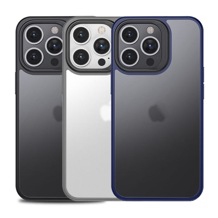 For iPhone 15 Pro Max Shield Frosted Skin Feel Phone Case(Blue) - iPhone 15 Pro Max Cases by PMC TechLife | Online Shopping South Africa | PMC TechLife | Buy Now Pay Later Mobicred