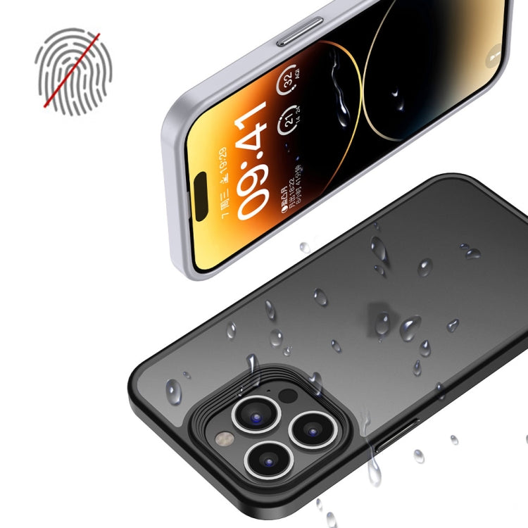 For iPhone 15 Pro Max Shield Frosted Skin Feel Phone Case(Blue) - iPhone 15 Pro Max Cases by PMC TechLife | Online Shopping South Africa | PMC TechLife | Buy Now Pay Later Mobicred