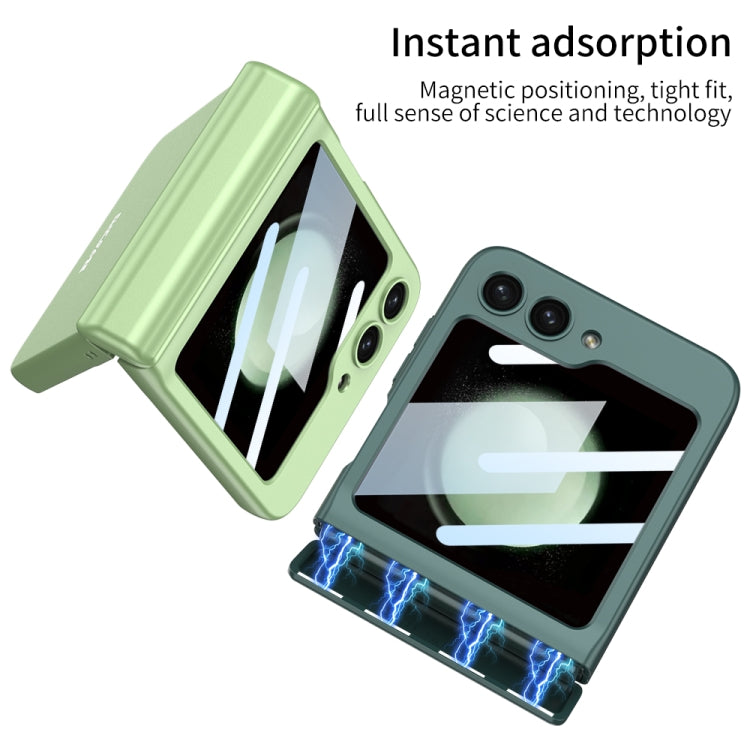 For Samsung Galaxy Z Flip5 GKK Integrated Magnetic Full Coverage Folding Phone Case(Silver) - free shipping - PMC TechLife - Order now!
