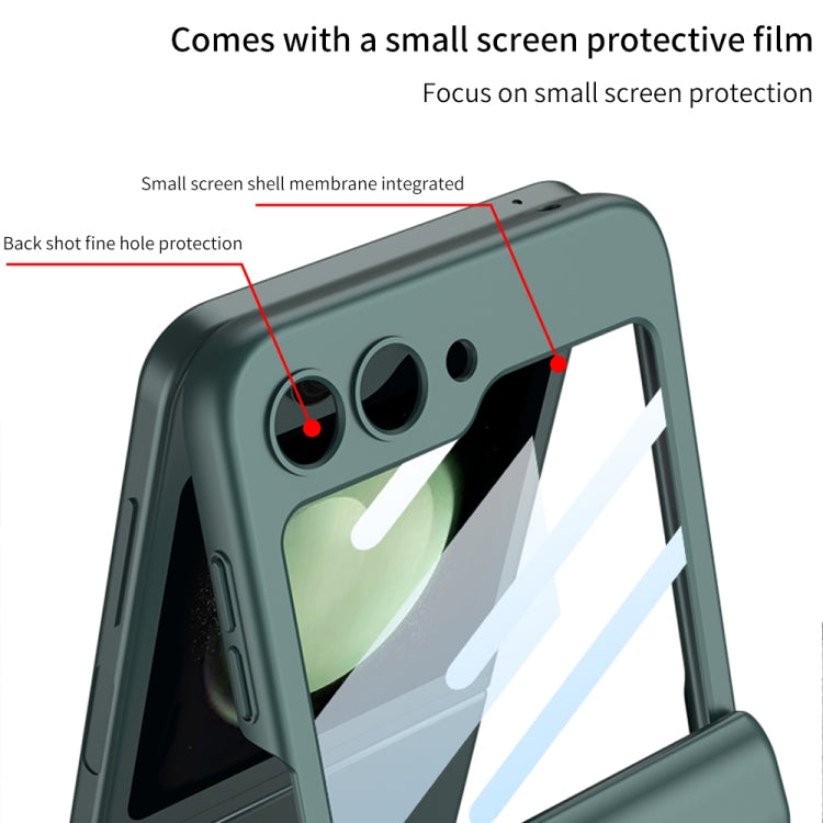 For Samsung Galaxy Z Flip5 GKK Integrated Magnetic Full Coverage Folding Phone Case(Silver) - free shipping - PMC TechLife - Order now!