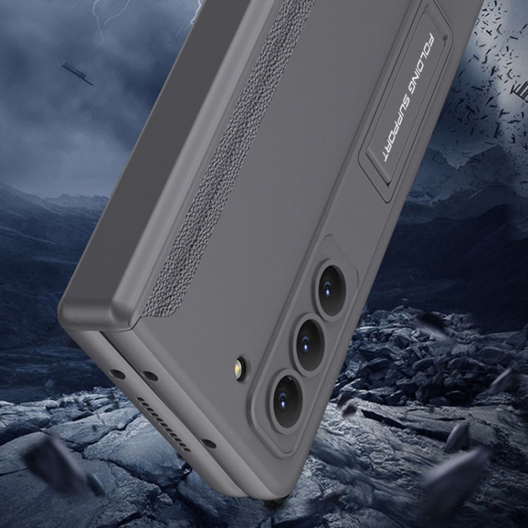 For Samsung Galaxy Z Fold5 GKK Integrated Magnetic Full Coverage Folding Phone Case(Silver) - Galaxy Z Fold5 Cases by GKK | Online Shopping South Africa | PMC TechLife | Buy Now Pay Later Mobicred