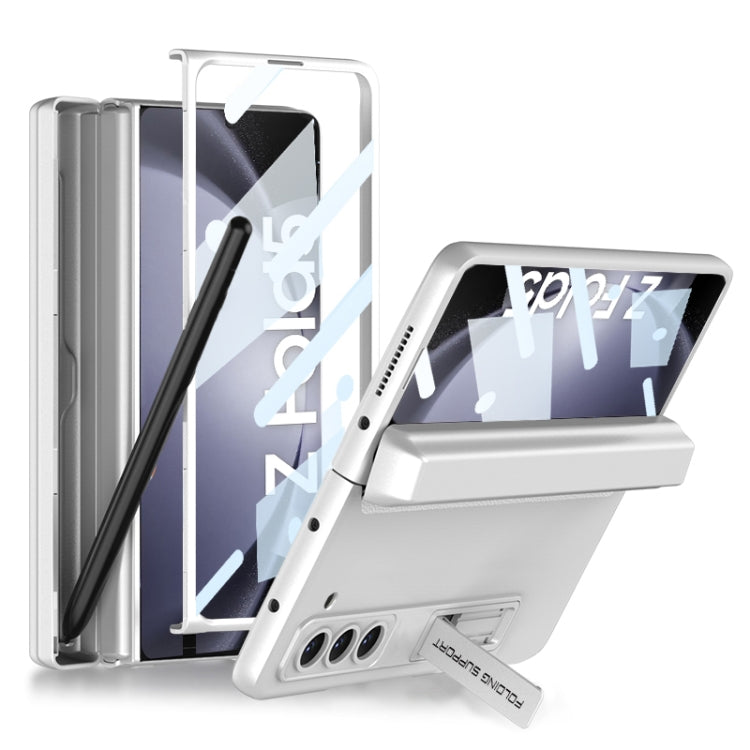 For Samsung Galaxy Z Fold5 GKK Magnetic Full Coverage Phone Flip Case with Pen Box(Silver) - free shipping - PMC TechLife - Order now!