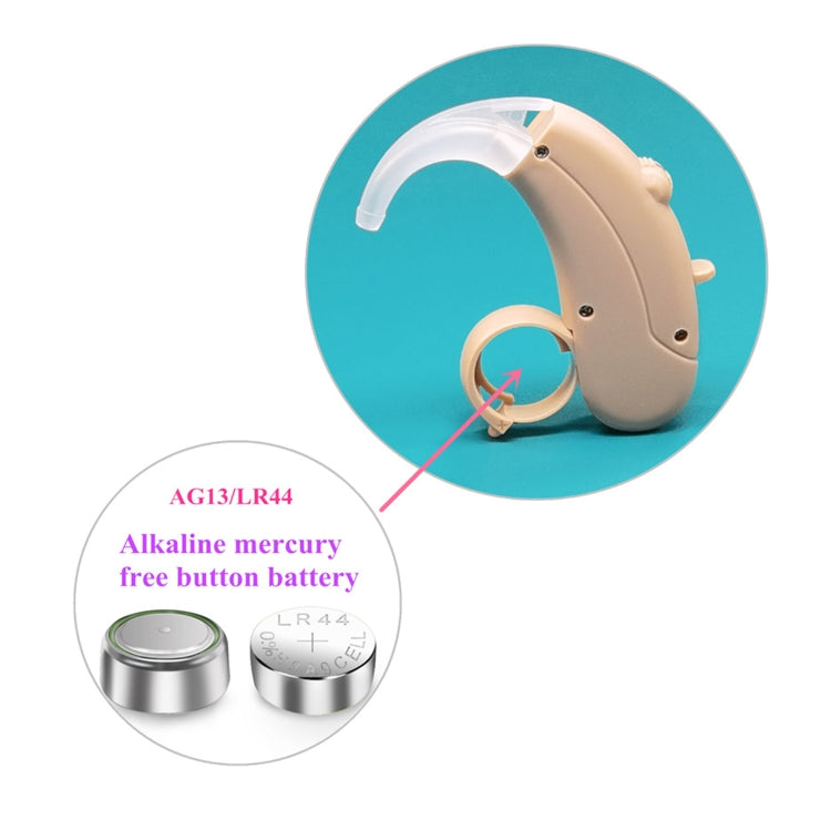 KAIXINWEI B145 DC3.7V Earhook Hearing Aid Sound Amplifier(Khaki) - Hearing Aids by PMC TechLife | Online Shopping South Africa | PMC TechLife