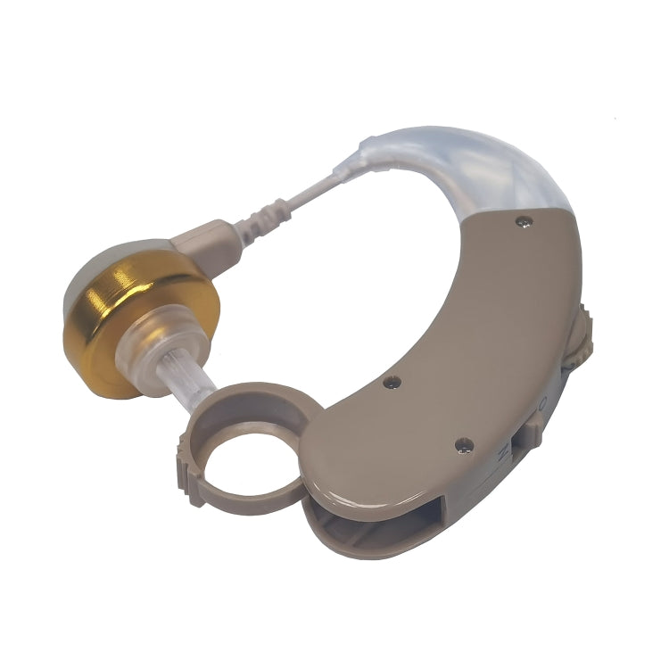 KAIXINWEI F-168 DC1.5V Earhook Hearing Aid Sound Amplifier(Khaki) - Hearing Aids by PMC TechLife | Online Shopping South Africa | PMC TechLife