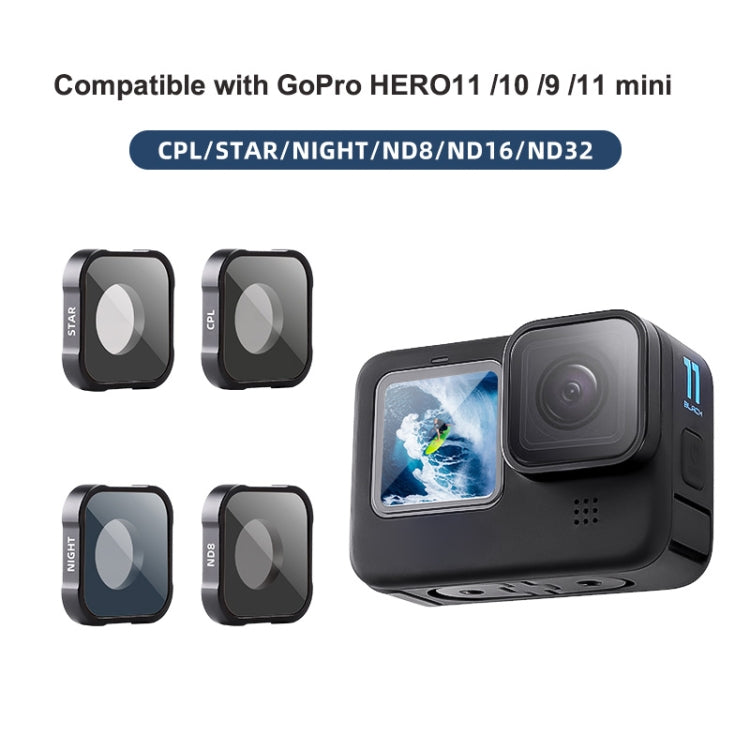 STAR Filter Action Camera Lens Filter For GoPro Hero11 Black / Hero11 Black mini / HERO10 Black / HERO9 Black - free shipping - PMC TechLife - Order now!