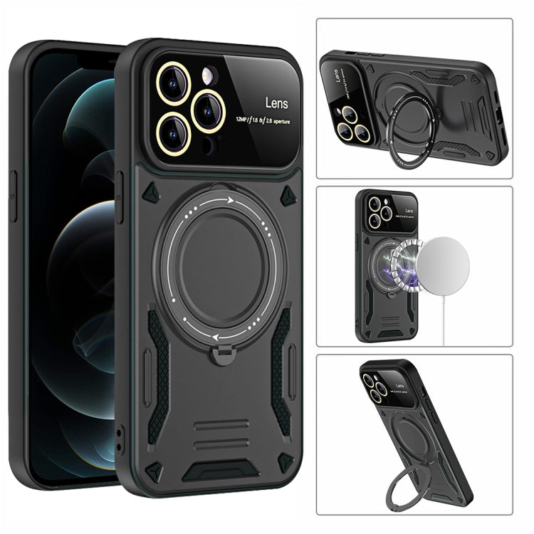 For iPhone 12 Large Window MagSafe Holder Phone Case(Green) - free shipping - PMC TechLife - Order now!