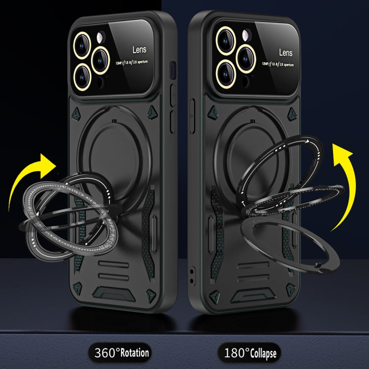 For iPhone 12 Large Window MagSafe Holder Phone Case(Green) - free shipping - PMC TechLife - Order now!