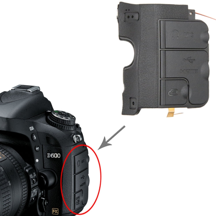 For Nikon D610 Camera USB Cover - USB Cover Cap by PMC TechLife | Online Shopping South Africa | PMC TechLife | Buy Now Pay Later Mobicred