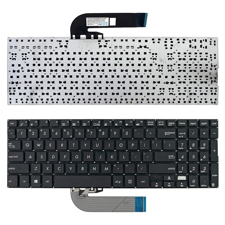 For ASUS TP500 TP500L TP500LA/LB TP500LN US Version Laptop Keyboard(Black) - Asus Spare Parts by PMC TechLife | Online Shopping South Africa | PMC TechLife | Buy Now Pay Later Mobicred