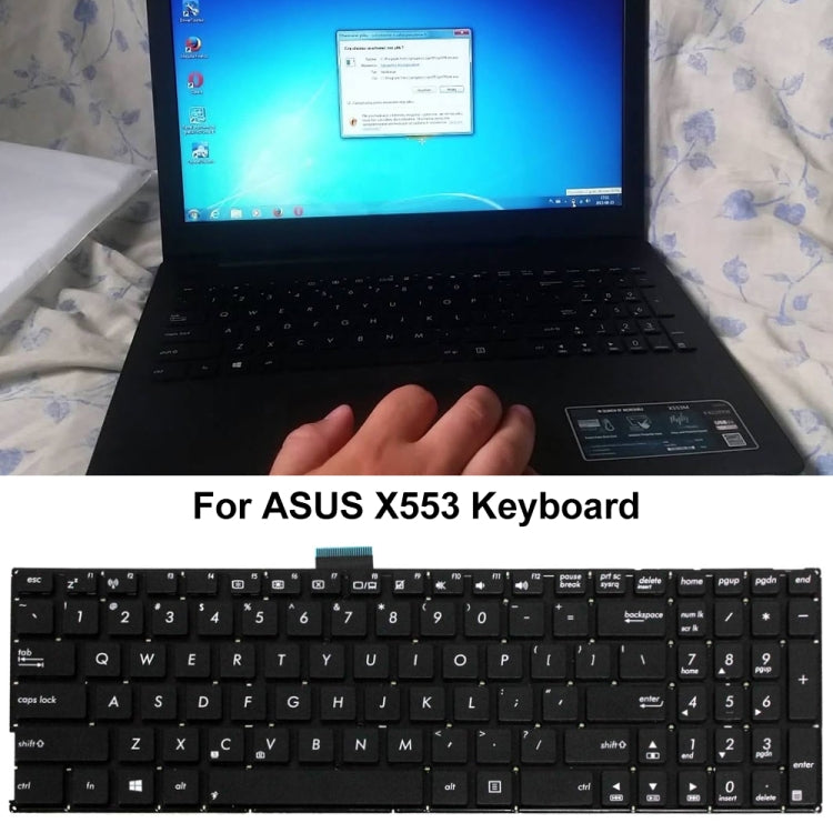 For ASUS X553 US Version Laptop Keyboard(Black) - Asus Spare Parts by PMC TechLife | Online Shopping South Africa | PMC TechLife