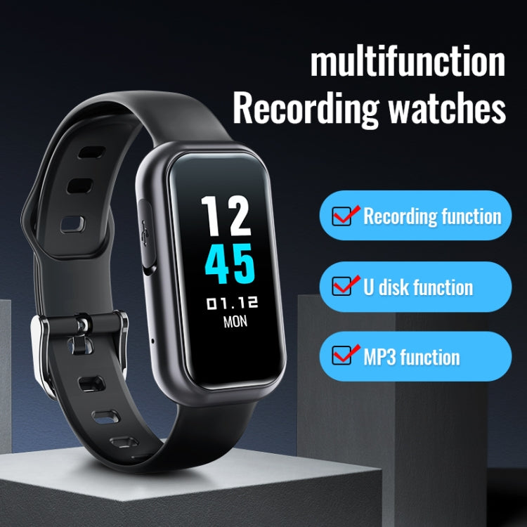 JNN S16 Smart HD Noise Reduction Bluetooth MP3 Voice Control Recording Bracelet, Memory:4GB - free shipping - PMC TechLife - Order now!