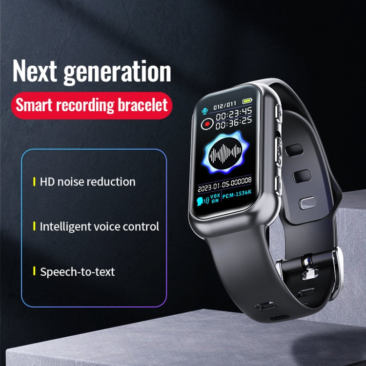 JNN S16 Smart HD Noise Reduction Bluetooth MP3 Voice Control Recording Bracelet, Memory:64GB - free shipping - PMC TechLife - Order now!
