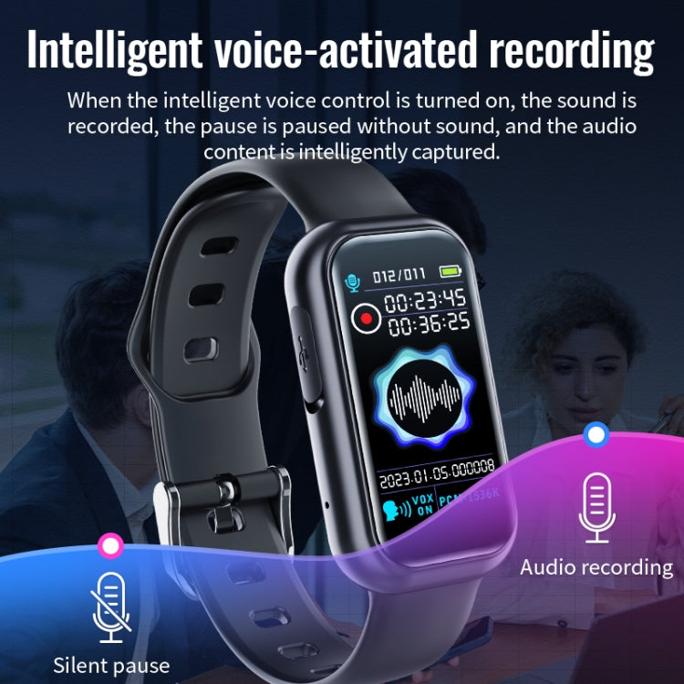 JNN S16 Smart HD Noise Reduction Bluetooth MP3 Voice Control Recording Bracelet, Memory:64GB - free shipping - PMC TechLife - Order now!