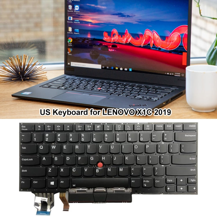For Lenovo X1C 2019 US Version Backlight Laptop Keyboard - Lenovo Spare Parts by PMC TechLife | Online Shopping South Africa | PMC TechLife