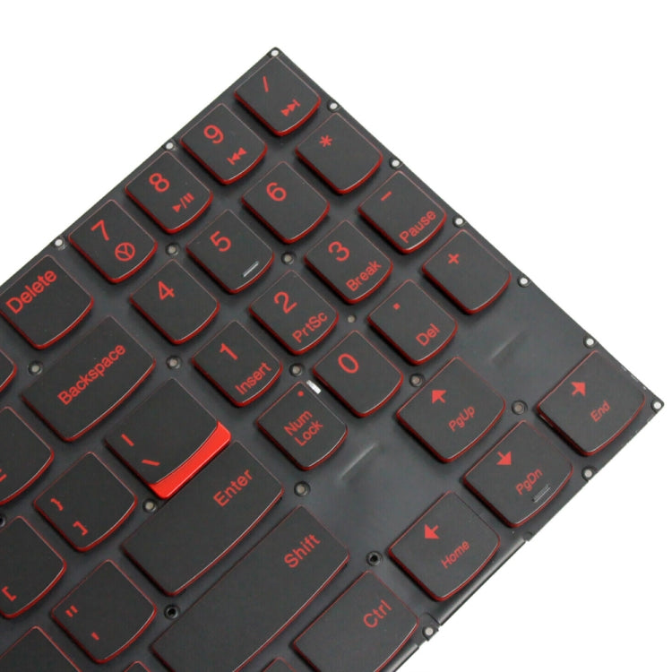 For Lenovo Y520 US Version Backlight Laptop Keyboard(Red Word) - Lenovo Spare Parts by PMC TechLife | Online Shopping South Africa | PMC TechLife | Buy Now Pay Later Mobicred