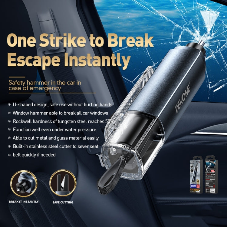 WK WT-SHO1 Vehicle Multifunctional Safety Hammer(Tarnish) - free shipping - PMC TechLife - Order now!