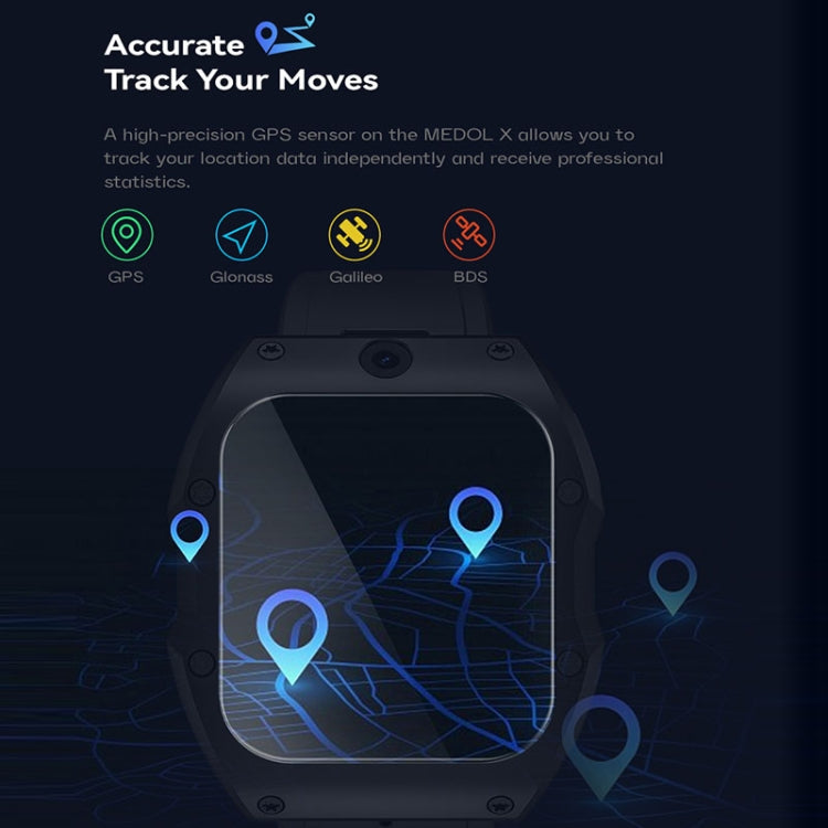 Model X 1.99 inch IP68 Waterproof Android 9.0 4G Dual Cameras Matte Smart Watch, Specification:4GB+128GB(Black) - free shipping - PMC TechLife - Order now!