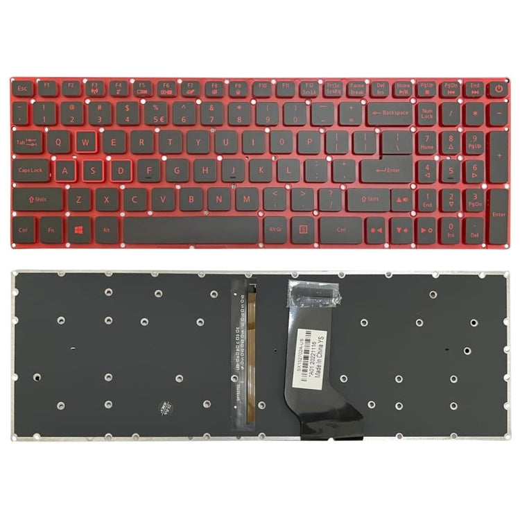 For Acer Nitro 5 AN515-41 US Version Red Backlight Laptop Keyboard - Replacement Keyboards by PMC TechLife | Online Shopping South Africa | PMC TechLife