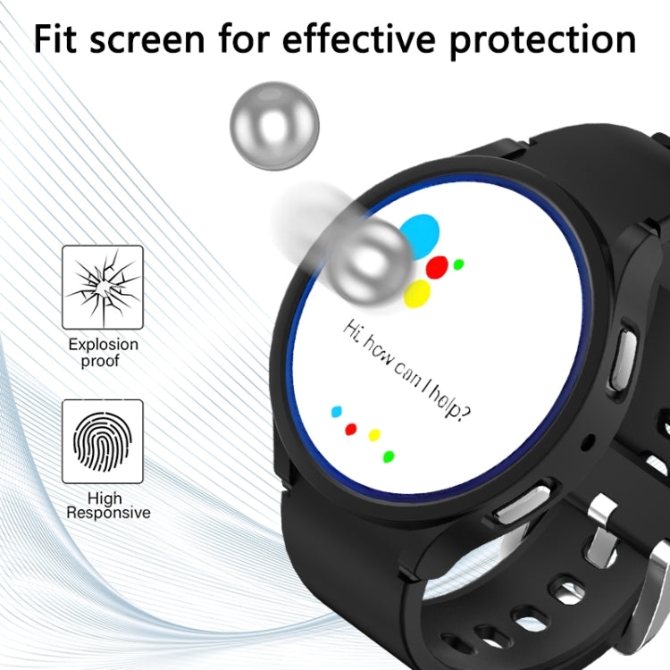 For Samsung Galaxy Watch 6 44mm Half-inclusive PC Watch Protective Case(Black) - Watch Cases by PMC TechLife | Online Shopping South Africa | PMC TechLife
