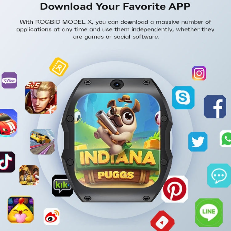 Model X 1.99 inch IP68 Waterproof Android 9.0 4G Dual Cameras Ceramics Smart Watch, Specification:4GB+128GB(Black Orange) - free shipping - PMC TechLife - Order now!