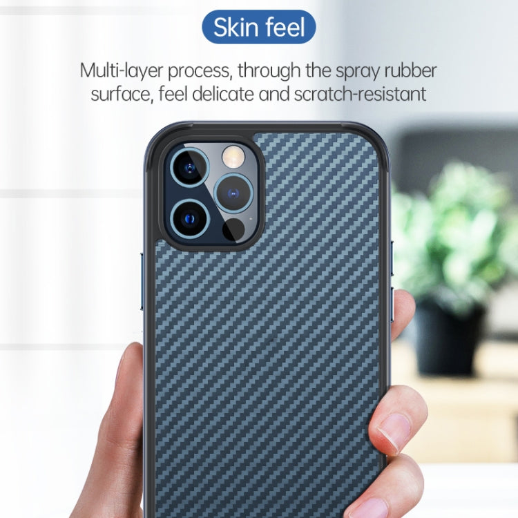 For iPhone 13 Pro SULADA Luxury 3D Carbon Fiber Textured Metal + TPU Frame Phone Case(Sea Blue) - iPhone 13 Pro Cases by SULADA | Online Shopping South Africa | PMC TechLife