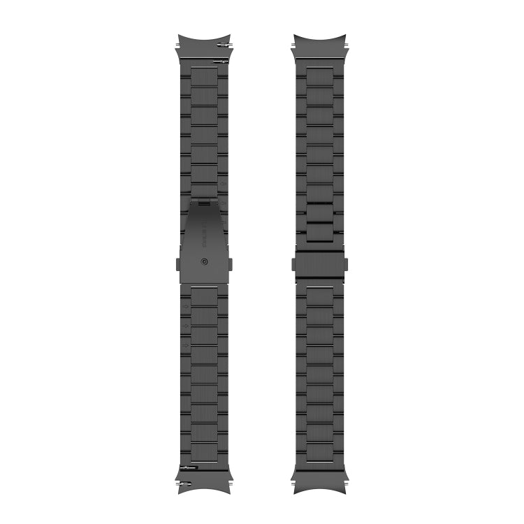 For Samsung Galaxy Watch 6 / 6 Classic Three Bead Stainless Steel Watch Band(Black) - free shipping - PMC TechLife - Order now!
