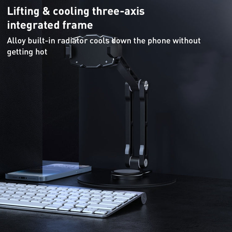R-JUST HZ43 Cooling Rotating Live Phone Holder(Silver) - free shipping - PMC TechLife - Order now!