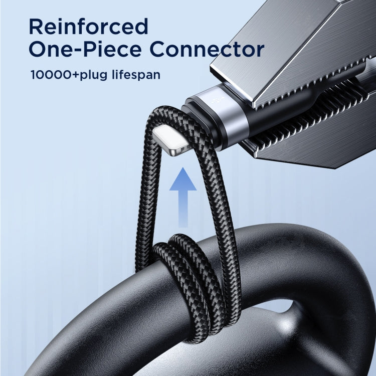 JOYROOM A18 3.5A USB to 8 Pin+Dual USB-C/Type-C+Micro USB 4 in 1 Data Cable, Length: 1.2m(Black) - Multifunction Cable by JOYROOM | Online Shopping South Africa | PMC TechLife