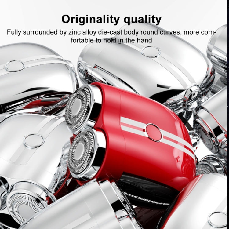Portable Wet and Dry Double Shaving IPX7 Waterproof Electric Shaver(Red) - free shipping - PMC TechLife - Order now!
