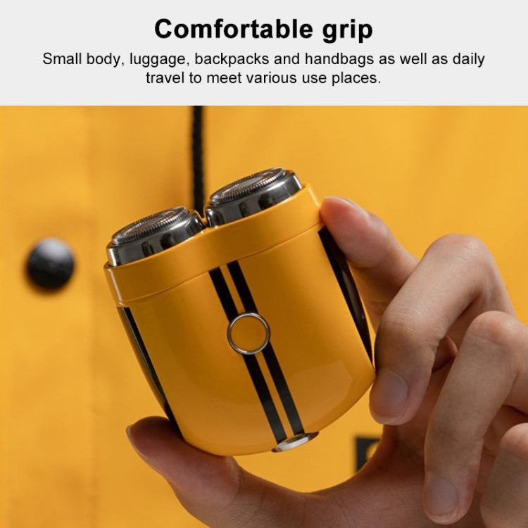 Portable Wet and Dry Double Shaving IPX7 Waterproof Electric Shaver(Yellow) - free shipping - PMC TechLife - Order now!