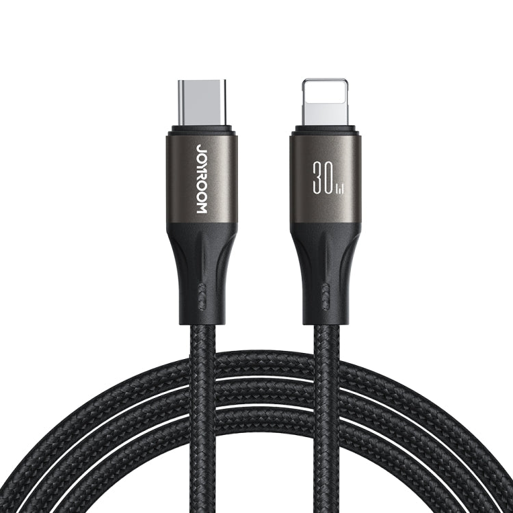 JOYROOM SA25-CL3 30W USB-C/Type-C to 8 Pin Fast Charge Data Cable, Length:2m(Black) - 2 in 1 Cable by JOYROOM | Online Shopping South Africa | PMC TechLife | Buy Now Pay Later Mobicred