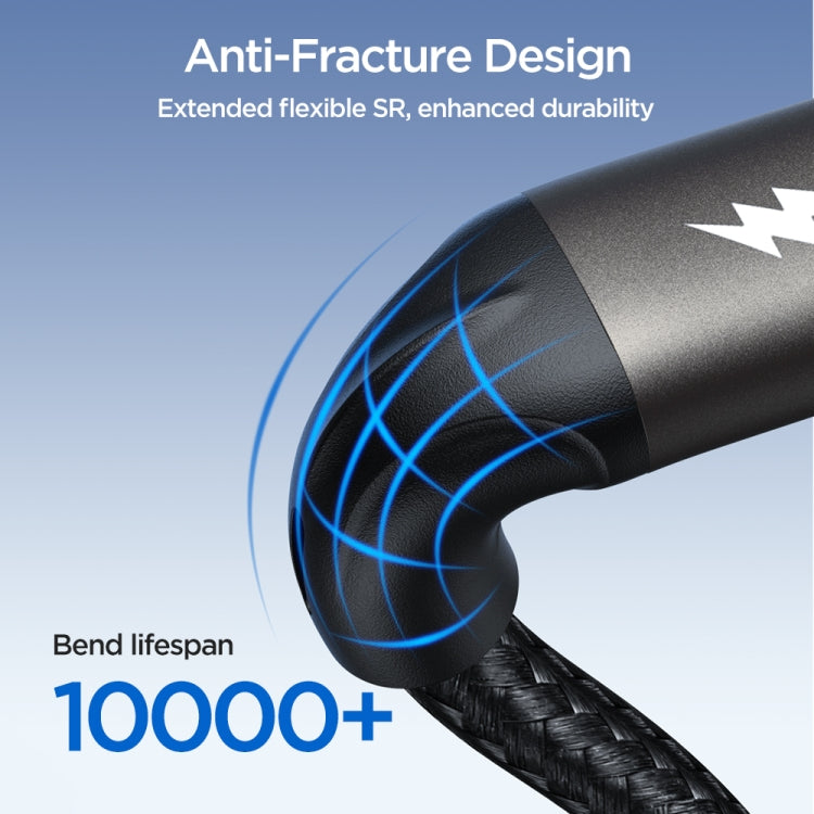 JOYROOM SA25-CL3 30W USB-C/Type-C to 8 Pin Fast Charge Data Cable, Length:1.2m(Black) - 2 in 1 Cable by JOYROOM | Online Shopping South Africa | PMC TechLife