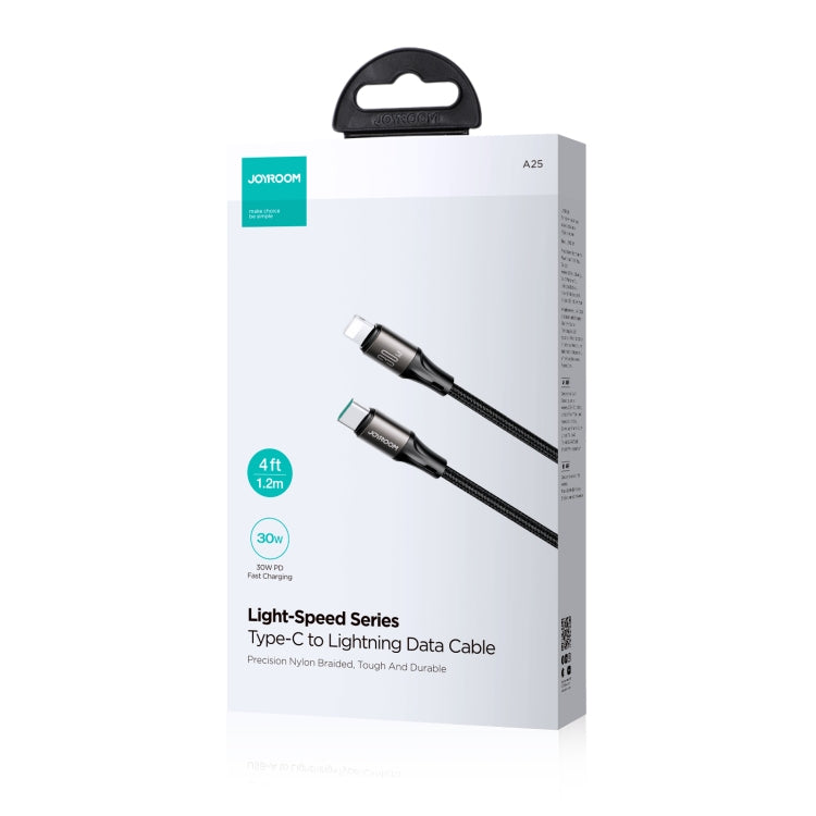 JOYROOM SA25-CL3 30W USB-C/Type-C to 8 Pin Fast Charge Data Cable, Length:1.2m(Black) - 2 in 1 Cable by JOYROOM | Online Shopping South Africa | PMC TechLife