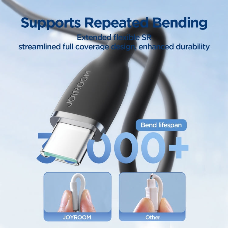 JOYROOM SA29-CC5 100W USB-C/Type-C to USB-C/Type-C Liquid Silicone Fast Charging Data Cable, Length: 1.2m(Black) - USB-C & Type-C Cable by JOYROOM | Online Shopping South Africa | PMC TechLife