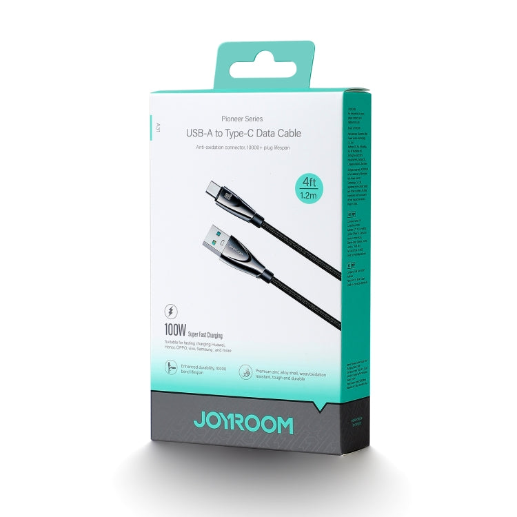 JOYROOM SA31-AC6 100W USB to USB-C/Type-C Fast Charge Data Cable, Length: 1.2m(Black) - USB-C & Type-C Cable by JOYROOM | Online Shopping South Africa | PMC TechLife