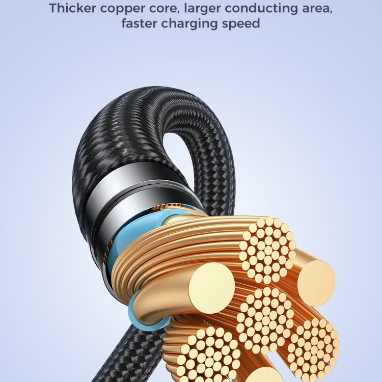 JOYROOM SA31-AL3 3A USB to 8 Pin Fast Charge Data Cable, Length: 1.2m(Black) - free shipping - PMC TechLife - Order now!