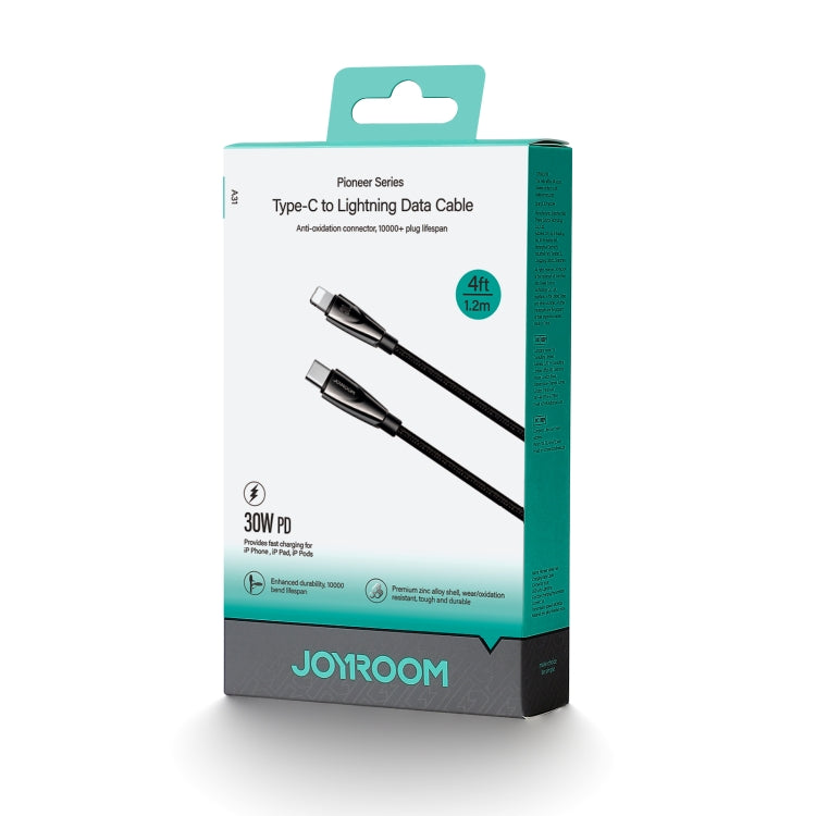 JOYROOM SA31-CL3 30W USB-C/Type-C to 8 Pin Fast Charge Data Cable, Length: 1.2m(Black) - 2 in 1 Cable by JOYROOM | Online Shopping South Africa | PMC TechLife | Buy Now Pay Later Mobicred