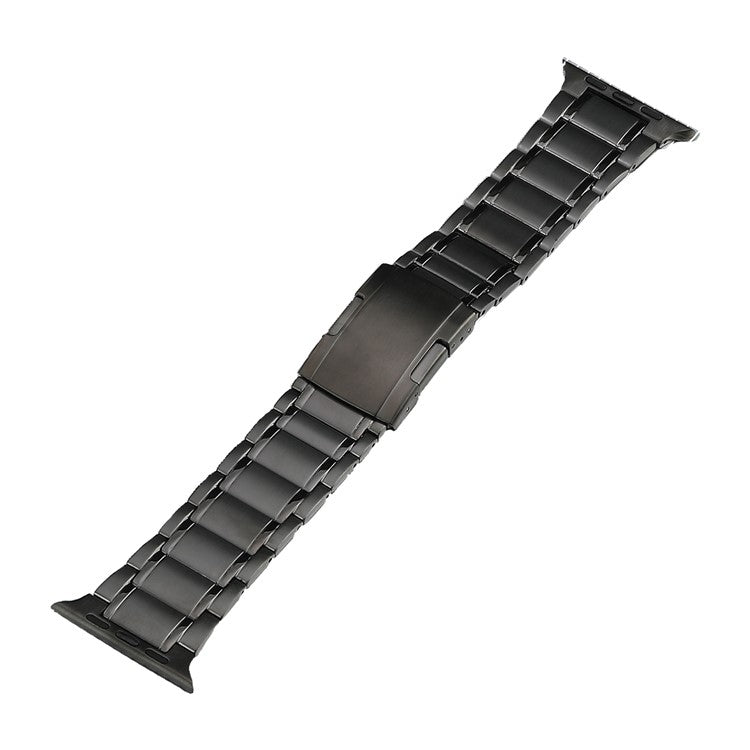 For Apple Watch Series 9 45mm Five Beads Turtle Buckle Titanium Steel Watch Band(Grey) - Watch Bands by PMC TechLife | Online Shopping South Africa | PMC TechLife