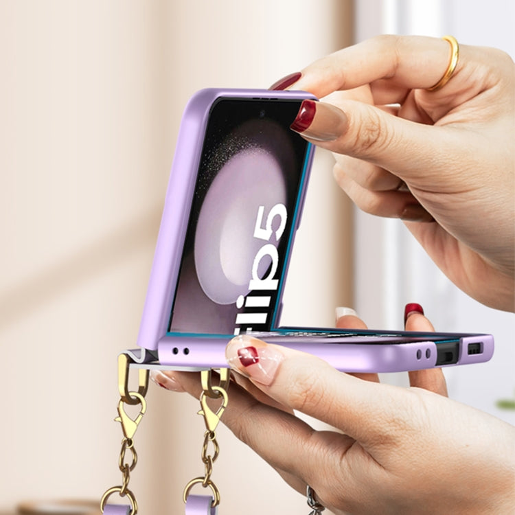 For Samsung Galaxy Z Flip5 GKK Ultra-thin Handbag Phone Case(White) - Galaxy Z Flip5 Cases by GKK | Online Shopping South Africa | PMC TechLife