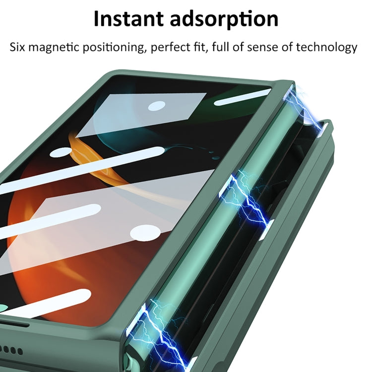For Samsung Galaxy Z Fold2 GKK Integrated Folding Battle Shell PC Phone Case with Pen Box(Green) - free shipping - PMC TechLife - Order now!