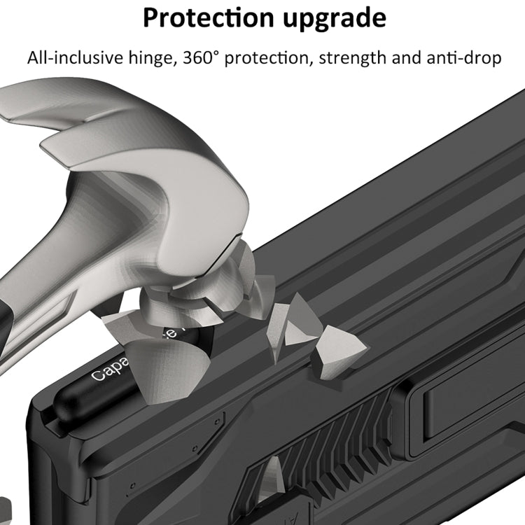 For Samsung Galaxy Z Fold2 GKK Integrated Folding Battle Shell PC Phone Case with Pen Box(Grey) - free shipping - PMC TechLife - Order now!