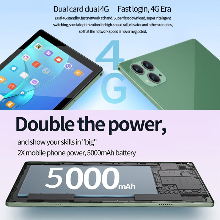 BDF P50 4G LTE Tablet PC 10.1 inch, 8GB+256GB, Android 12 MTK6762 Octa Core, Support Dual SIM, EU Plug(Blue) - free shipping - PMC TechLife - Order now!