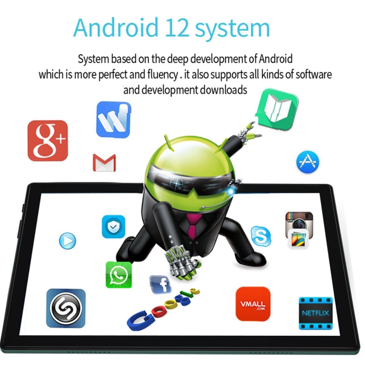 BDF P70 4G LTE Tablet PC 10.1 inch, 8GB+256GB, Android 12 MTK6762 Octa Core, Support Dual SIM, EU Plug(Gold) - free shipping - PMC TechLife - Order now!