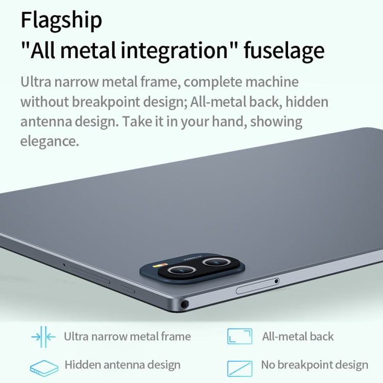 BDF P90 4G LTE Tablet PC 10.1 inch, 8GB+256GB, Android 12 MTK6762 Octa Core, Support Dual SIM, EU Plug(Grey) - free shipping - PMC TechLife - Order now!