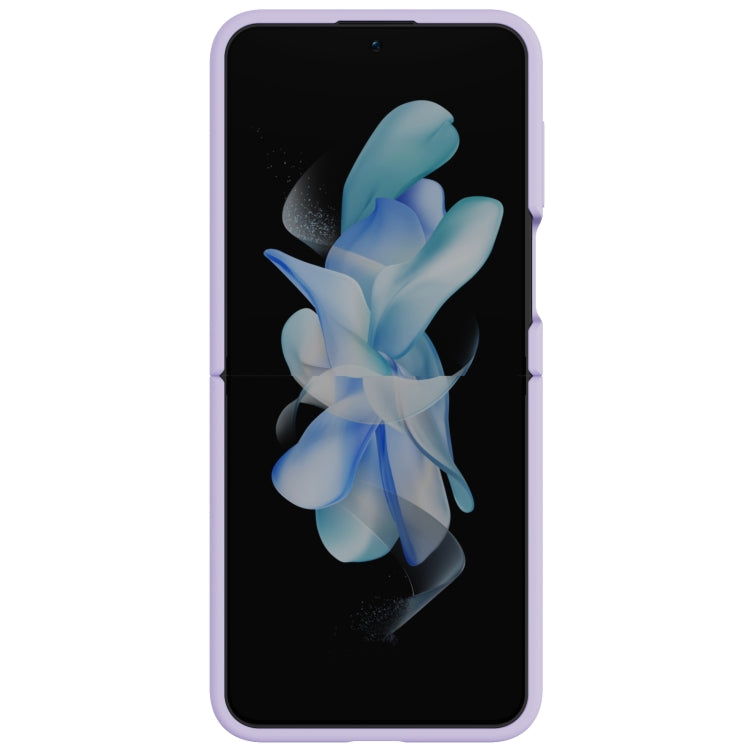 For Samsung Galaxy Z Flip5 NILLKIN Skin Feel Liquid Silicone Phone Case With Finger Strap(Purple) - free shipping - PMC TechLife - Order now!