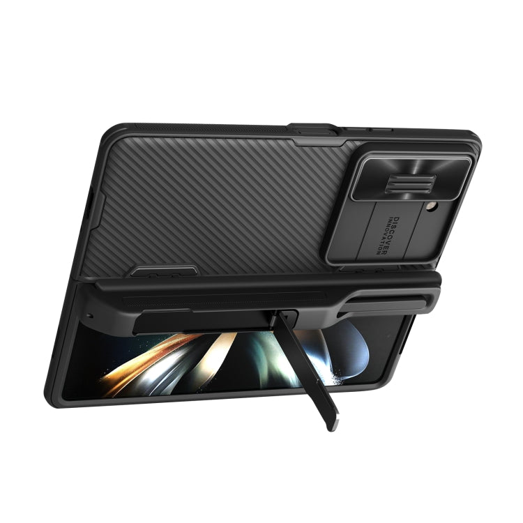 For Samsung Galaxy Z Fold5 NILLKIN Black Mirror Series Camshield PC Phone Case with Pen Slot(Black) - free shipping - PMC TechLife - Order now!