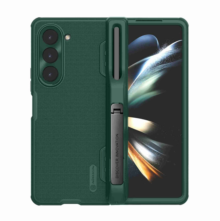 For Samsung Galaxy Z Fold5 NILLKIN Frosted Fold PC + TPU Phone Case with Pen Slot(Green) - free shipping - PMC TechLife - Order now!